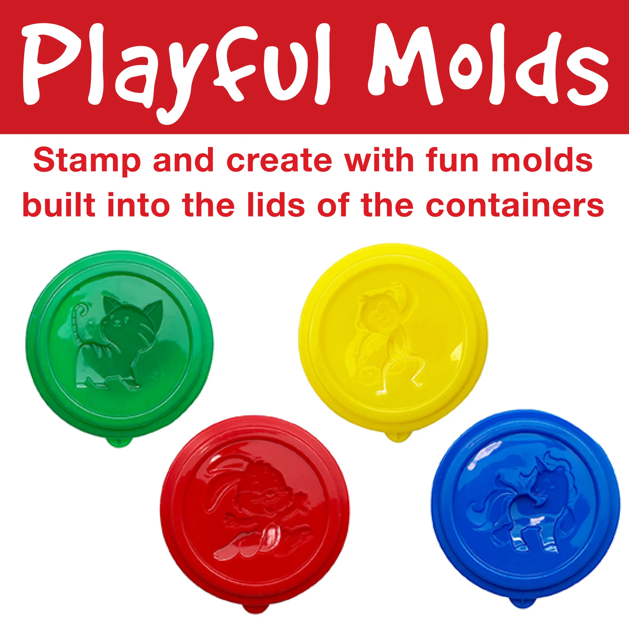 Little Creatives 4 Super Soft Modeling Dough - #FC370814 - Image 6