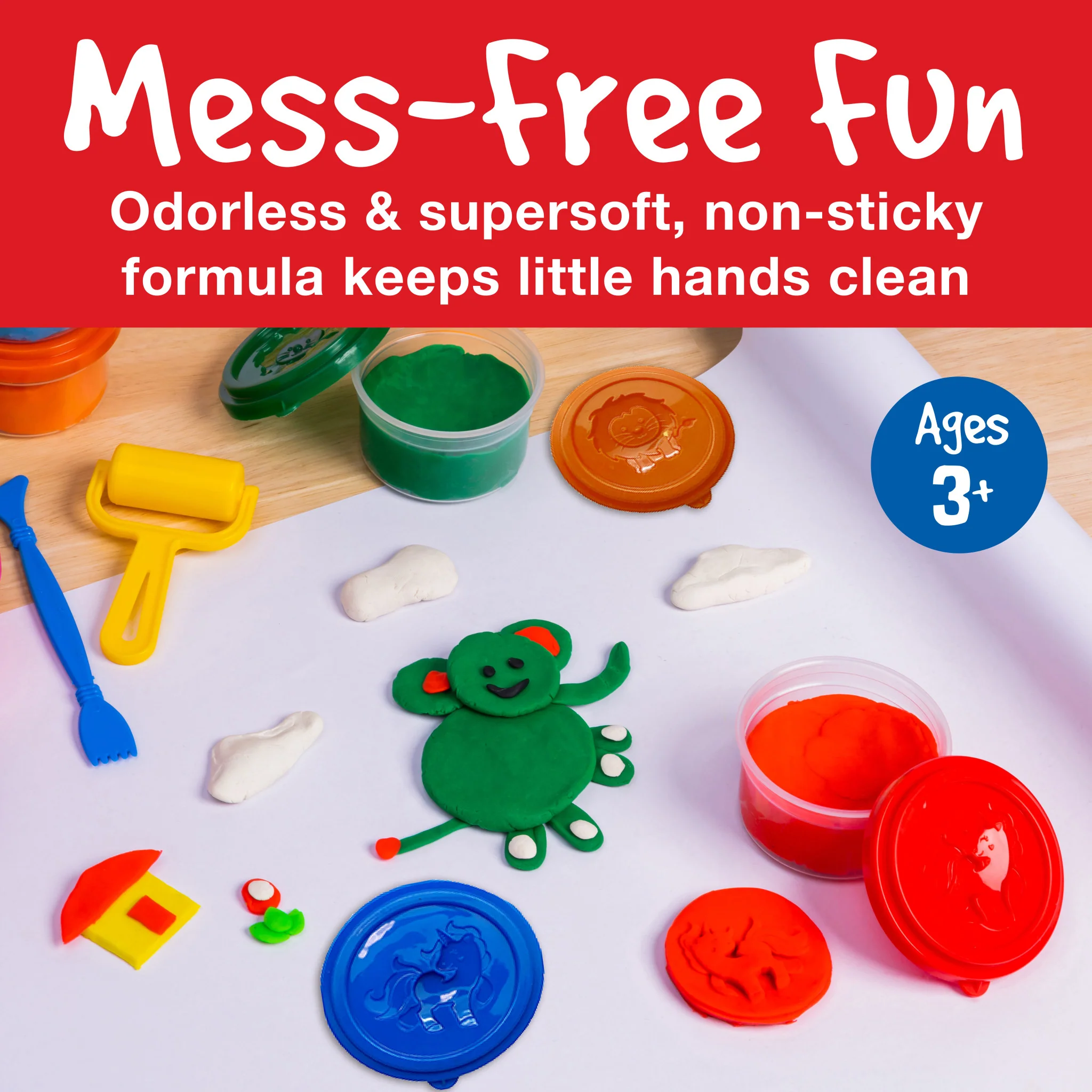 Little Creatives 6 Super Soft Modeling Dough - #FC370816 - Image 7