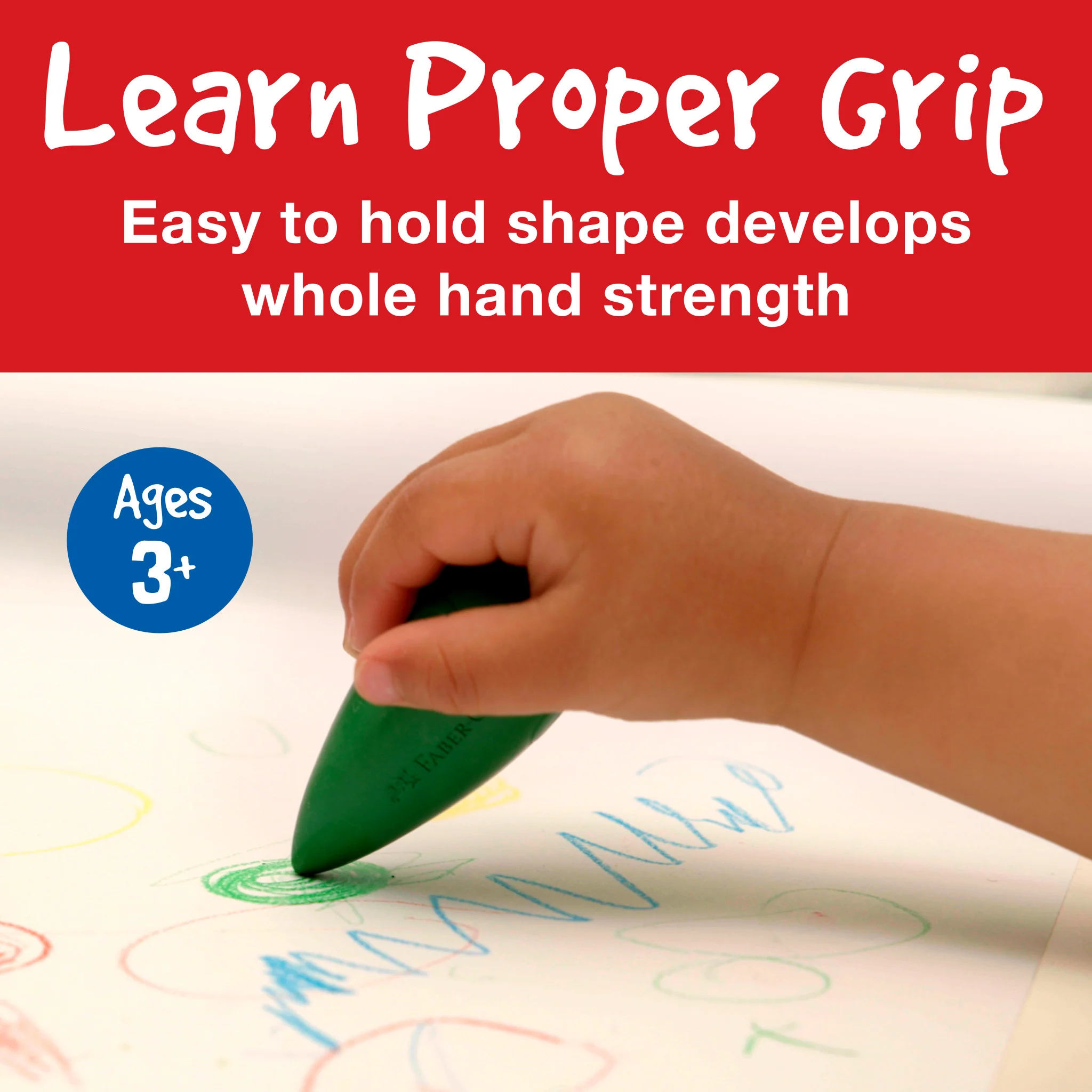Little Creatives 4 Easy Grasp Bulb Crayons - #FC122604 - Image 3