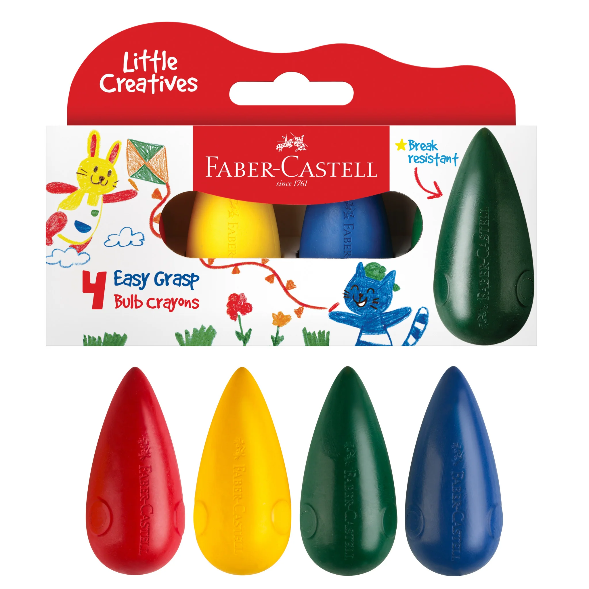 Little Creatives 4 Easy Grasp Bulb Crayons - #FC122604 - Image 9