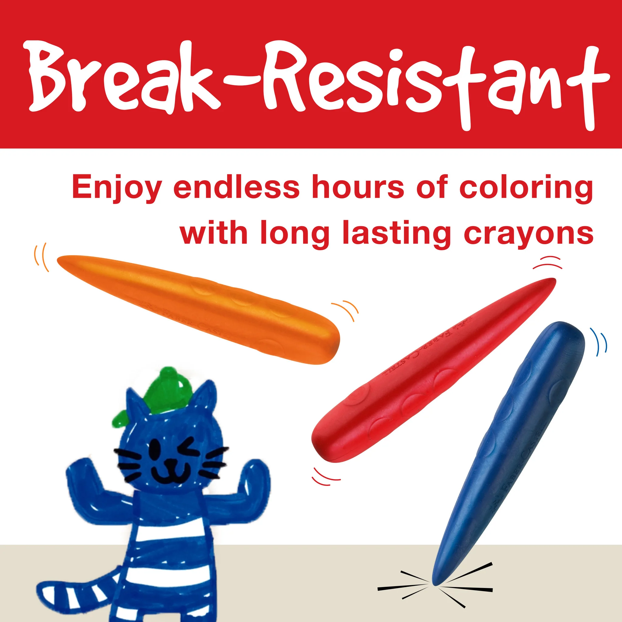Little Creatives 6 Easy Grip Finger Crayons - #FC122606 - Image 4