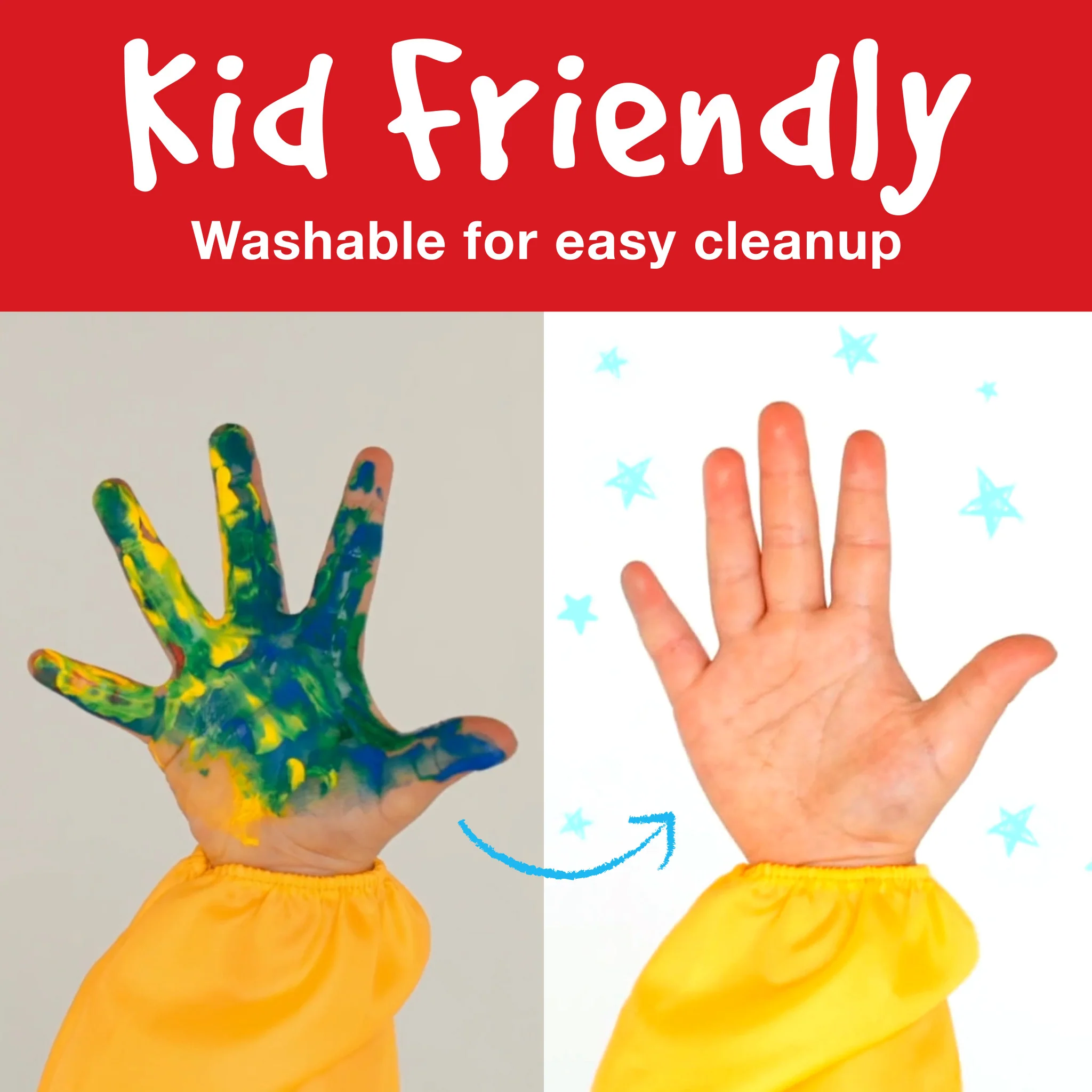 Little Creatives 6 Jumbo Washable Squeeze Paintbrushes - #FC281402 - Image 5