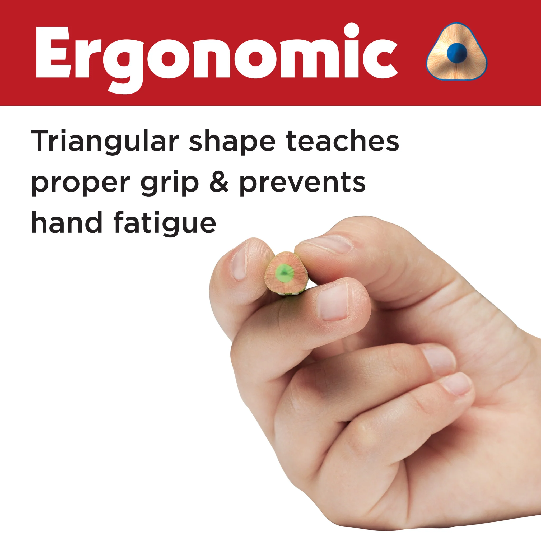 12 Triangular Colored EcoPencils - #FC9120512 - Image 4