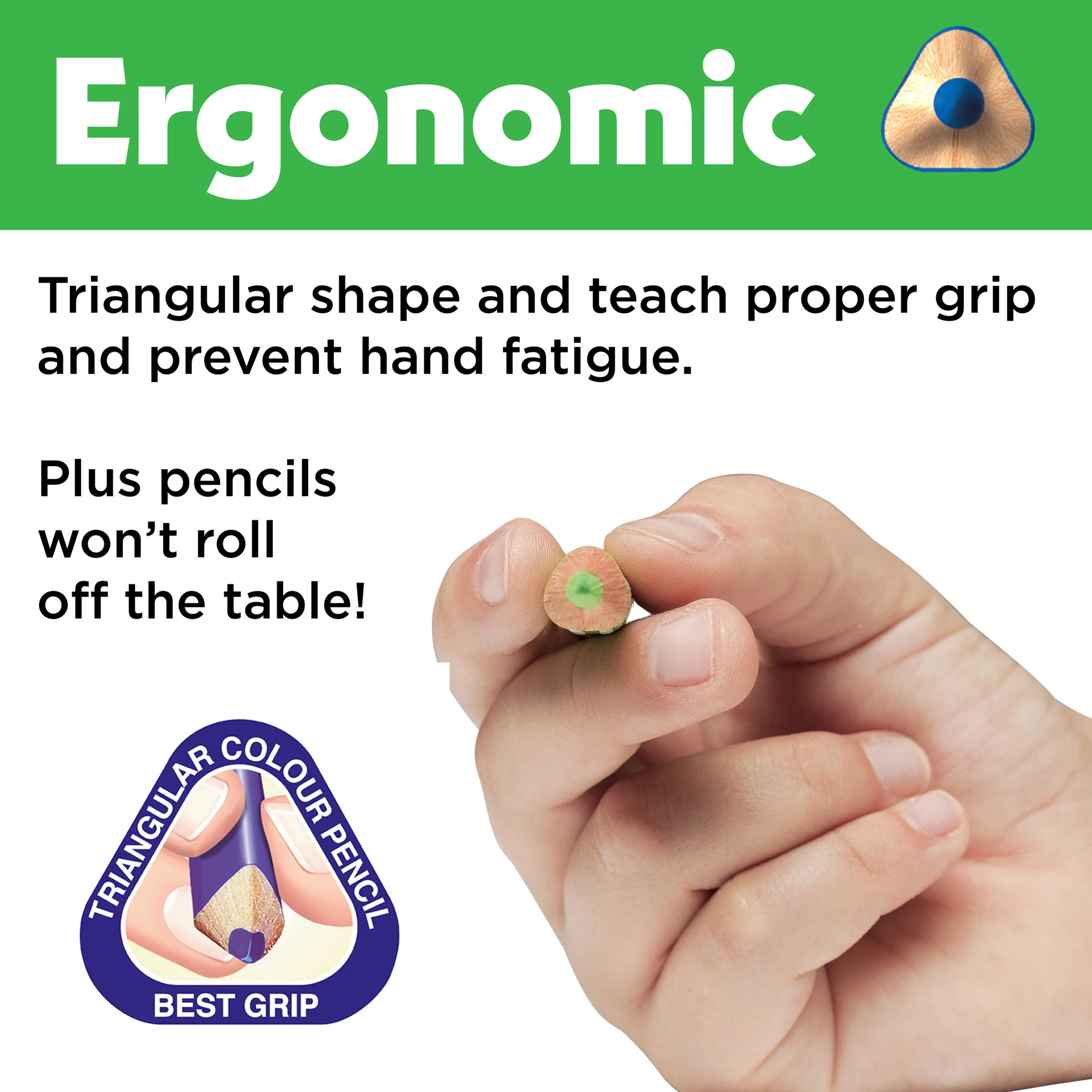 Triangular Colored EcoPencil School Pack - #FC900006 - Image 6
