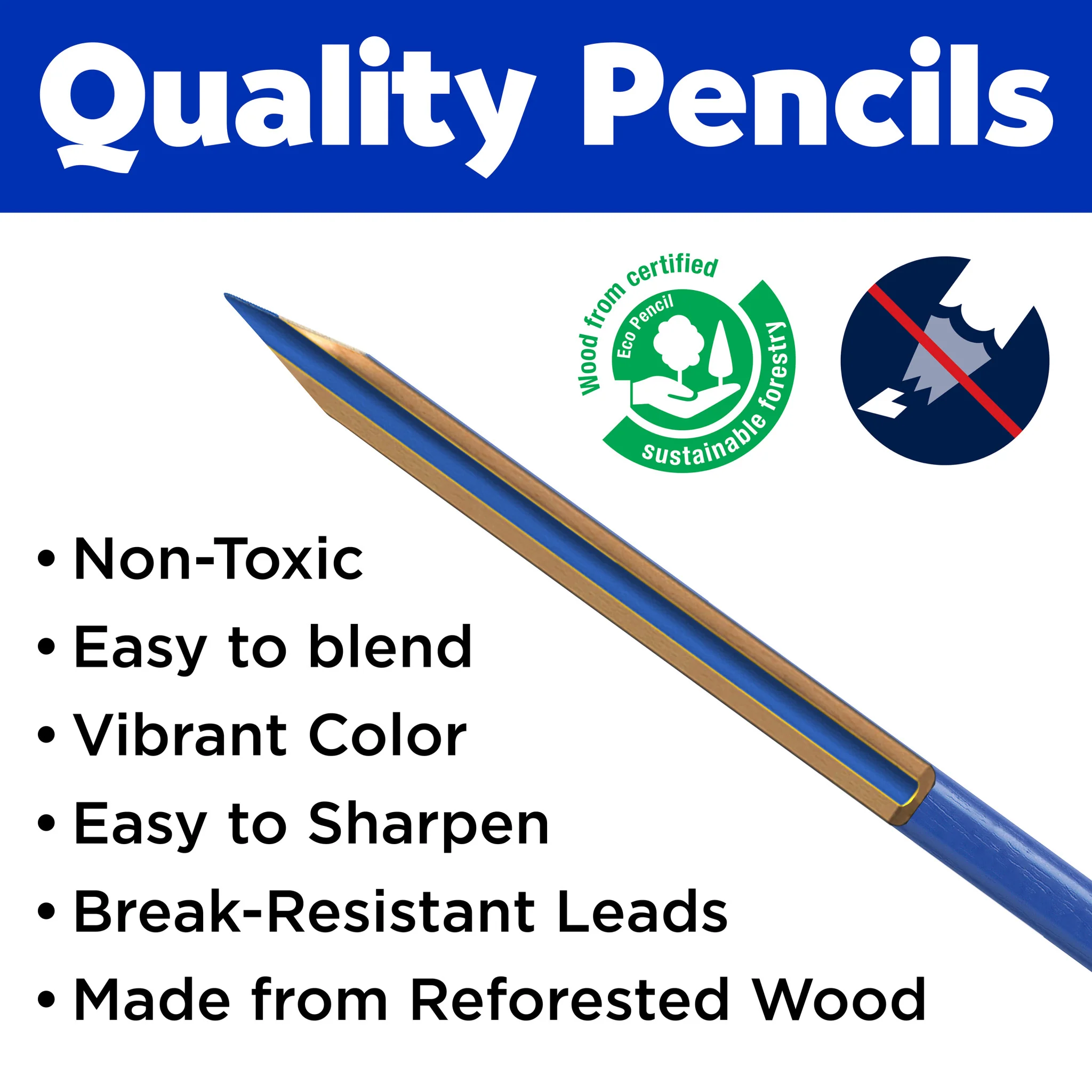Triangular Colored EcoPencil School Pack - #FC900006 - Image 7
