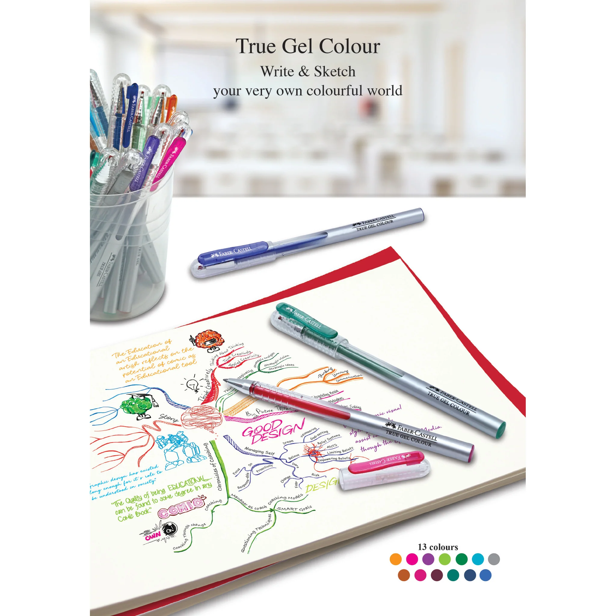 True Gel Pens, Wallet of 6 - #FC242622 - Image 3